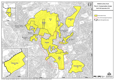 Conservation areas map